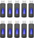 16GB Flash Drive 10 Pack JUANWE USB 3.0 Flash Drives Bulk Flash Drive 16 GB Thumb Drive Mutipacks USB Drive 3.0 Retractable Memoria USB Jump Drive for Data Storage &amp Backup Blue