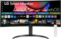LG 34 Curved UltraWide WQHD(3440x1440) Smart Monitor with HDR10 99% sRGB 100Hz Magic Remote AirPlay 2 &amp Adjustable Stand webOS
