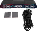 Smart Car Speedometer Display HUD Altitude Time Plug and Play Design For Safety and Style 6 Display Colors Navigation Light Sensor