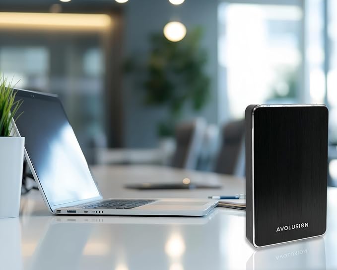 Avolusion M2 1TB USB 3.0 Portable External Gaming Hard Drive (for PS4 / PS5 Game Console or Windows Laptop/PC)