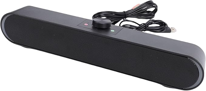 Computer Speaker Compact USB Speaker with Immersive 3D Sound and Ambient Lights for Laptop and Smart Devices