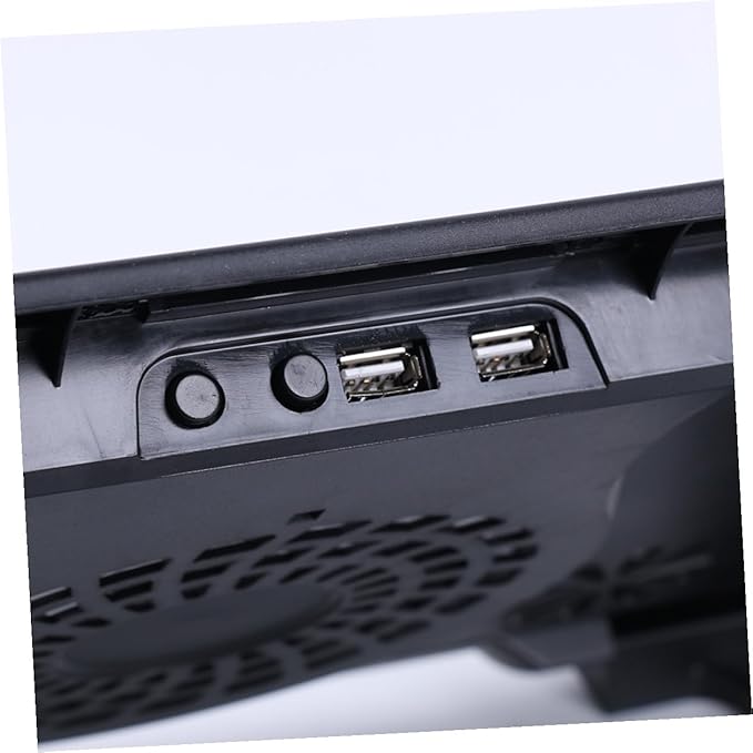 Homoyoyo Laptop Cooling Pad with 5 Fans USB-Powered Adjustable Stand Anti-Skid Heatsink Cooling Base for Notebooks and Gaming Laptops