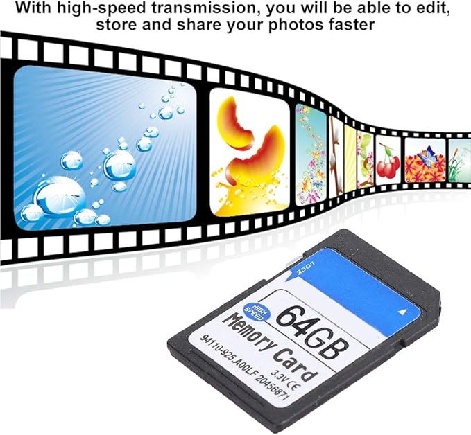 Camera Memory Card Micro Memory Card High Speed Memory Card for Providing Practicality and Efficiency (64G)