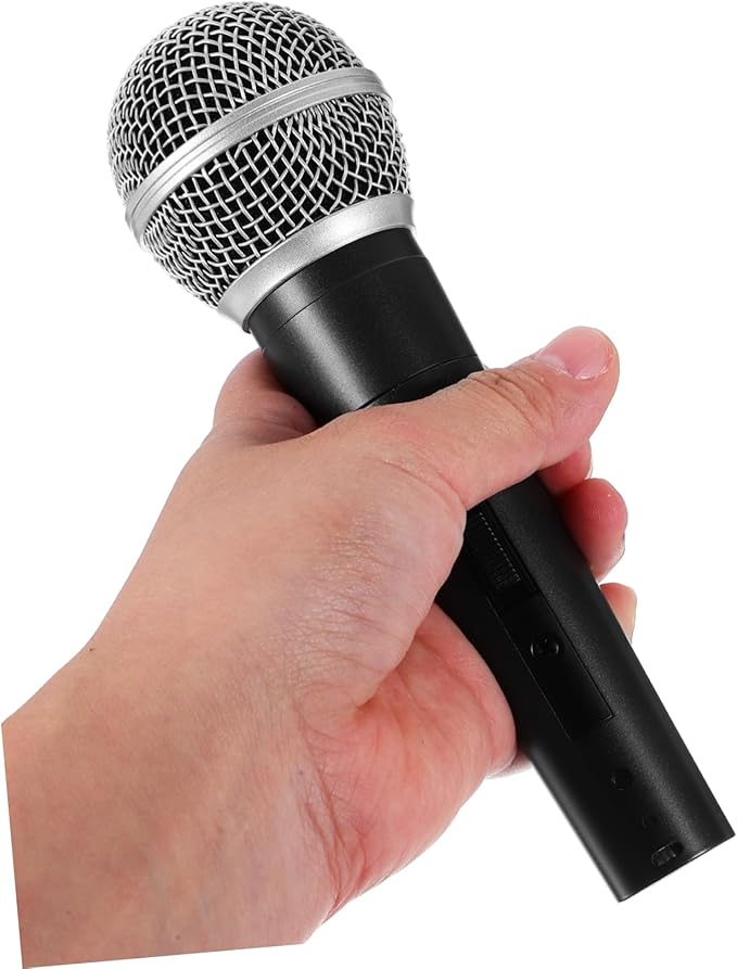 Toyvian Professional Ktv Microphone Stage Microphone Cable Clip for Singing Lightweight Design