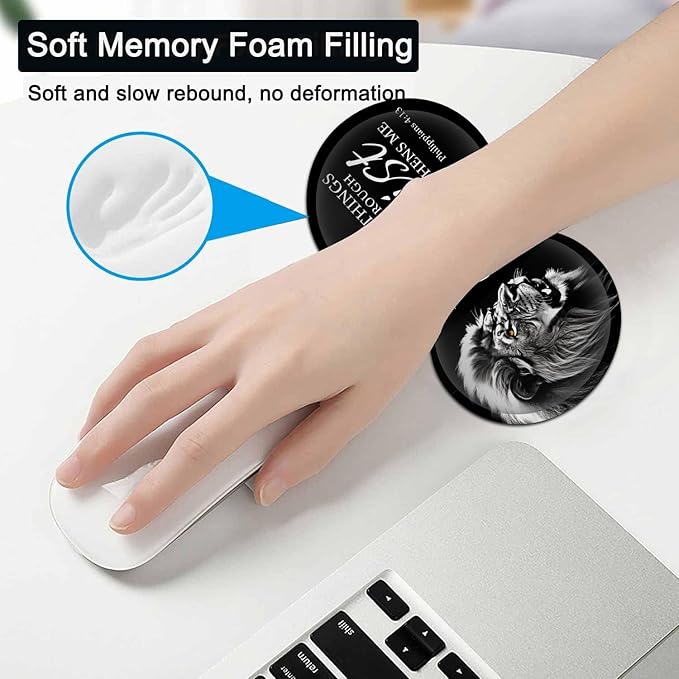 Large Gaming Mouse Pad31.5x11.8in Extended Computer Mouse Mat with Non-Slip PU Base Ergonomic Memory Foam Keyboard Wrist Rest for Work Gaming Fierce Lion Philippians 4:13 Black Office Desk Pad