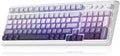 AULA S99 Wireless Keyboard Tri-Mode Bluetooth/2.4GHz/USB-C Cute Creamy Gaming Keyboard with Number Pad RGB Backlit Media Knob Custom Computer Keyboards for MAC Xbox PC Gamer - Gradient Purple