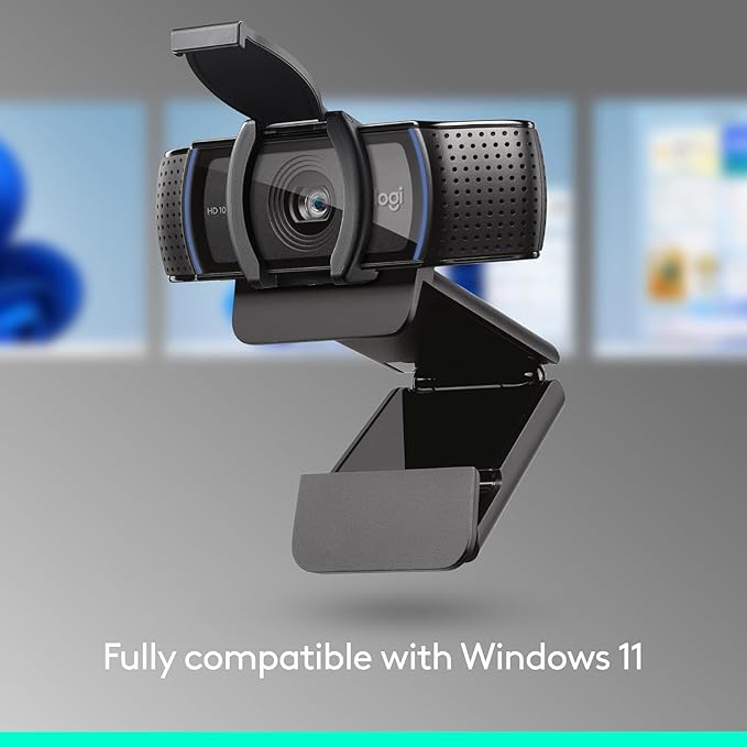 Logitech C920e HD 1080p Mic-Disabled Webcam Certified for Zoom and Microsoft Teams TAA Compliant