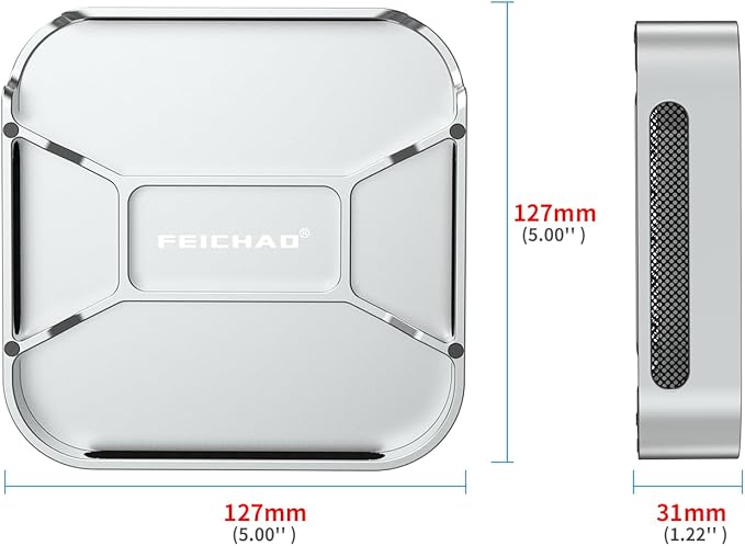 FEICHAO Desktop Stand Dustproof Heat Dissipation Bracket SSD Enclosure Base Compatible with Mini M4/M4 Pro