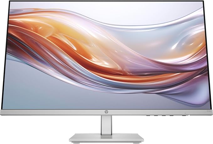 HP Series 5 524sh Monitor 94C19AA#ABA Bundle with Docztorm Dock 24 FHD IPS (1920x1080) Display 1x HDMI 1x VGA Flicker-Free Ideal for Home &amp Business Black/Silver (2026 Latest Model) (2 Pack