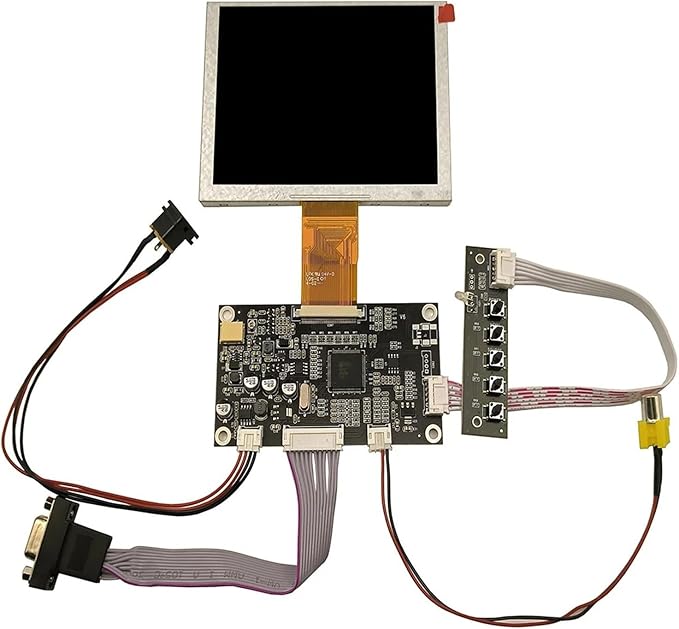 Compatible ForZJ050NA 08C 5inch 640x480 LCD Screen VGA AV LCD Controller Driver Board(Board and LCD)