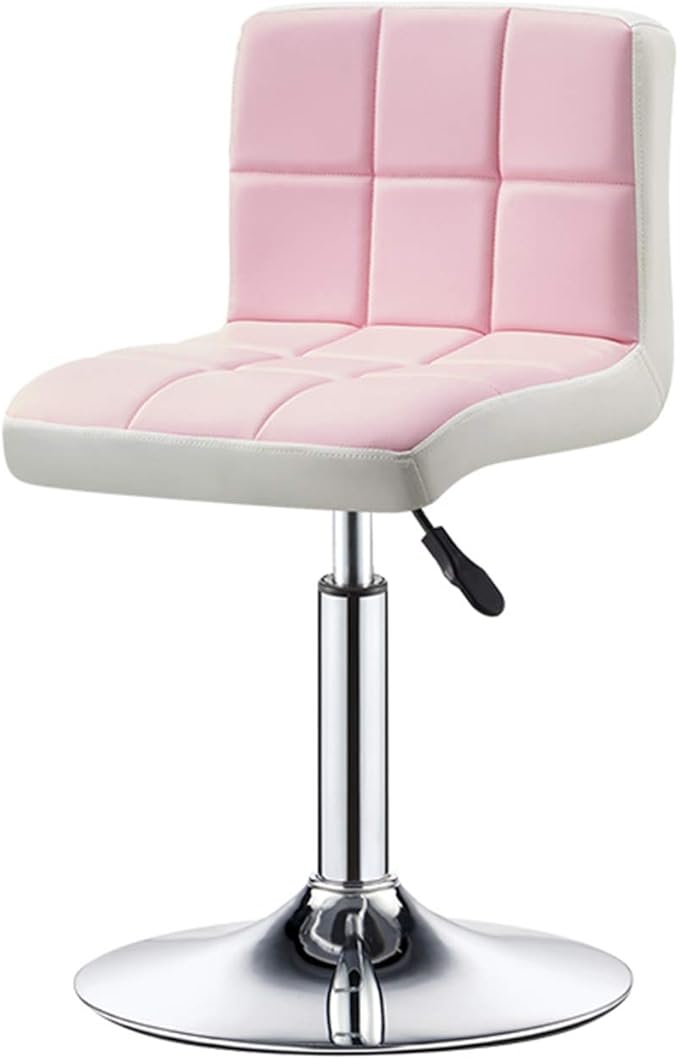 Mlaea Classroom Dormitory Hotel Chair Dining Bedroom Living Room Chair with Adjustable Height Gaming Club Bar Chair 38 * 44-56CM(Color:#1)