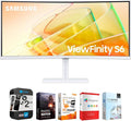 Samsung 34 ViewFinity S65TC Ultra-WQHD 100Hz AMD FreeSync HDR10 Curved Monitor Bundle with Tech Smart USA Elite Suite 18 Standard Editing Software Bundle + 2 Year CPS Enhanced Protection Pack