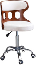 Mlaea Comfy Swivel Task Chair TV Station Lounge Laboratory Chair with Back Support Gaming Club Bar Chair Adjustable Height 40 * 44-54CM(Color:#4)