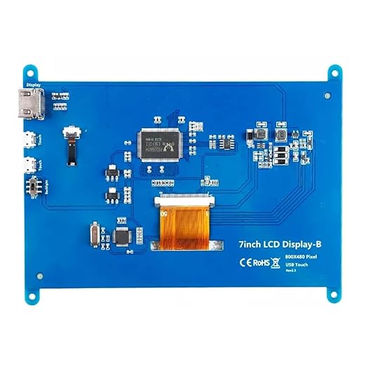 7-Inch Touch Screen Display for Raspberry Pi – HDMI Interface LCD Monitor for IoT Robotics and STEM Projects