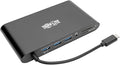 Tripp Lite USB 3.1 Gen 1 USB-C Docking Station w/USB-A HDMI VGA mDP Gigabit Ethernet MEM Card 3.5mm &amp USB-C PD Charging Black Housing USB C USB Type C USB Type-C (U442-DOCK1B)