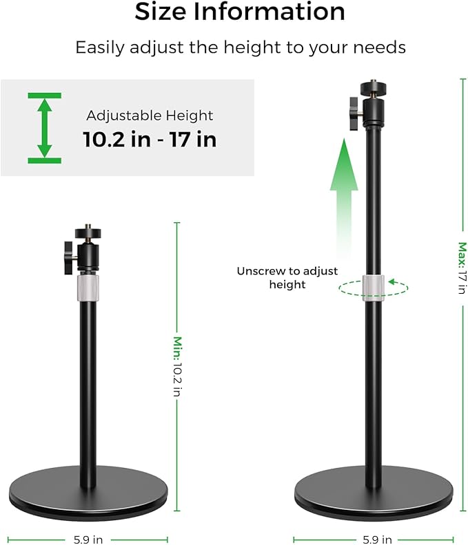 NearStream V08AF 4K Webcam with Tripod Adjustable Height Webcam Stand Streaming Webcam with Software Control Adjustable FOV Auto Focus AI Framing Plug &amp Play for Zoom/Skype/YouTube/FaceTime