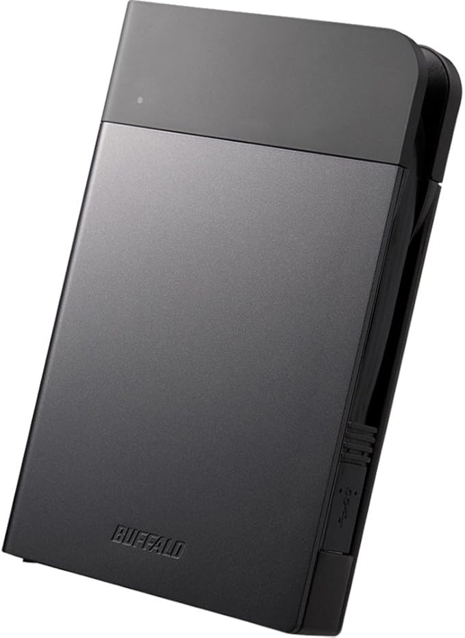 BUFFALO MiniStation Extreme Secure Rugged 2TB TAA Portable HDD Shock/Water/Dust Resistant USB 3.2