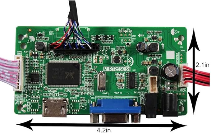 VGA Controller Board eDP for 27 inch 2560x1440 2K LM270WQ1 SDA1 SDA2 30 pin WLED LCD Screen