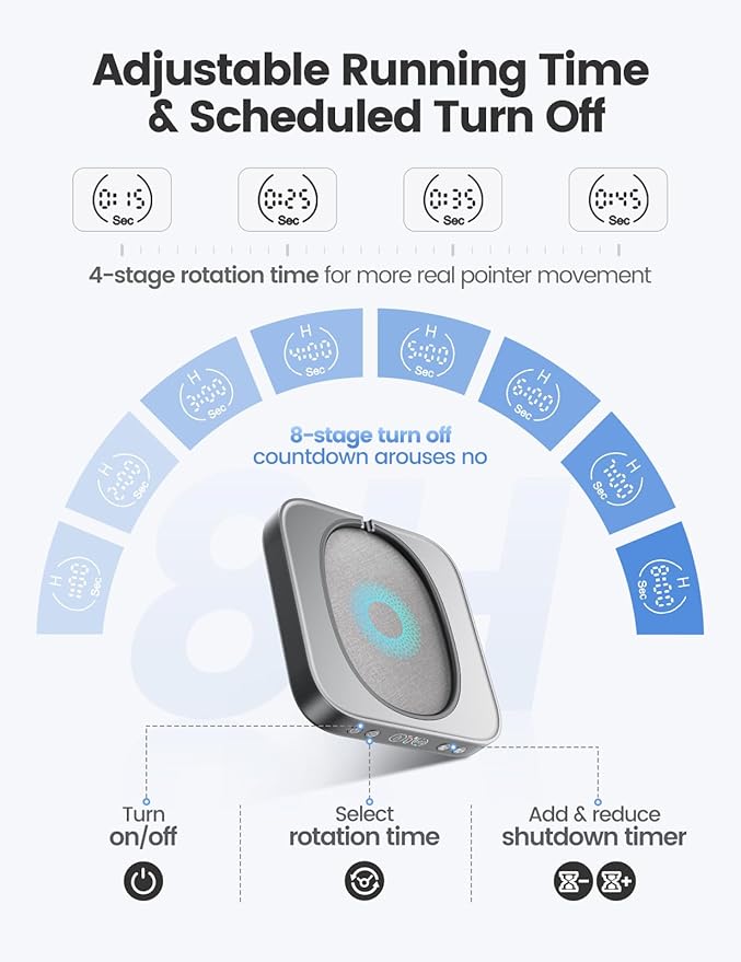 meatanty Undetectable Mouse Mover with APP Remote Control and Timer Function Super-Silent Mouse Jiggler Device Move Randomly Automatic Wiggler Shaker Giggler Keep Computer Laptop Active