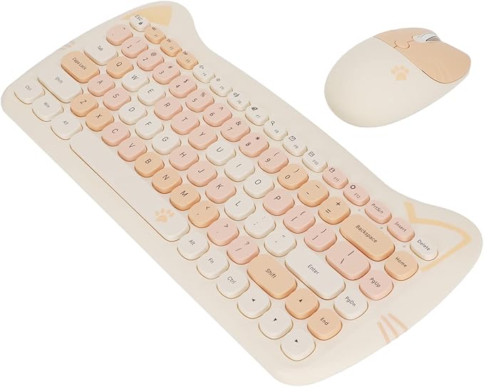 Cute Cat S Keyboard and Combo with Low Power Technology Ideal for Gaming and Use (#3)
