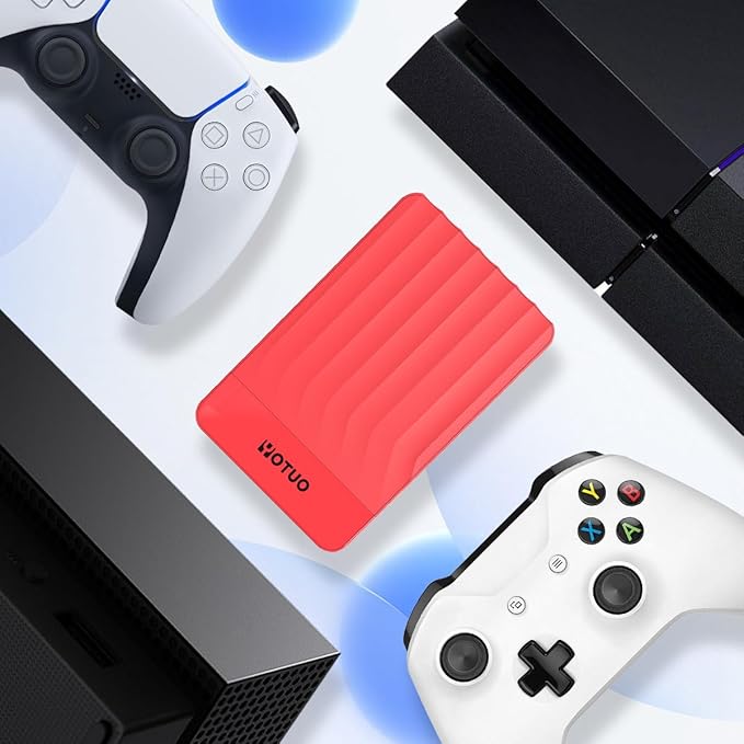 Portable External Hard Drive Storage Expansion Mobile HDD USB 3.0 for PC Mac Desktop Laptop PS4 PS5 Xbox One X/S Xbox 360 Xbox Series X/S Office &amp Game (Red 500GB)