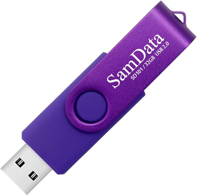 32GB USB Flash Drives 4 Pack 32GB Thumb Drives Memory Stick Jump Drive with LED Light for Storage and Backup (4 Colors: Black Blue Green Purple)