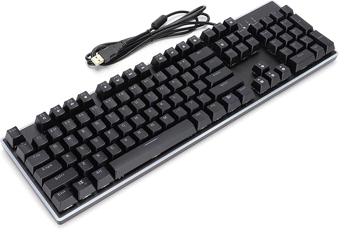 Gaming Keyboard USB Mechanical Keyboard 104 Keys Backlight Effects Computer Keyboard Wired Backlit Mechanical Gaming Keyboard for 2000//7/8/10
