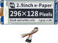 2.9inch e-Paper Display Module 296x128 Resolution 3.3V/5V Two-Color epaper Display E-Ink Screen Module SPI Interface Compatible with Raspberry Pi/Arduino/Jetson NanoSupport Partial Refresh