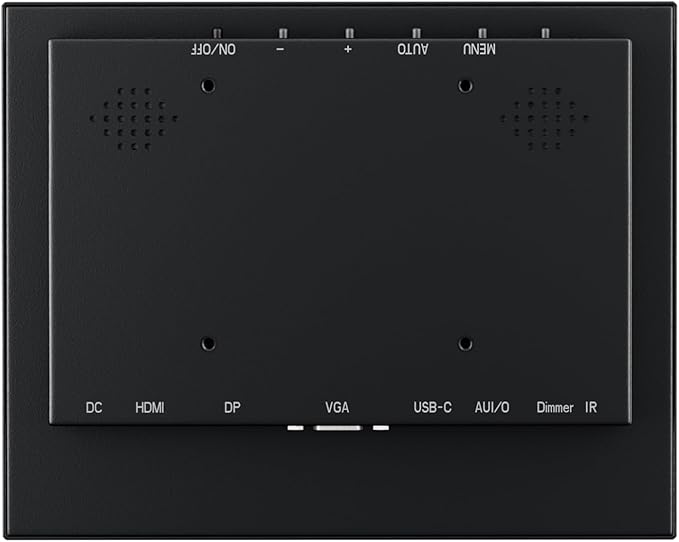 Beetronics 8 Inch Touchscreen Monitor | Full HD 1080p | 8TSV7M – Industrial-Grade Professional 10-Point Multi Touch Display for PC Mac Linux – HDMI DisplayPort USB-C VGA Inputs