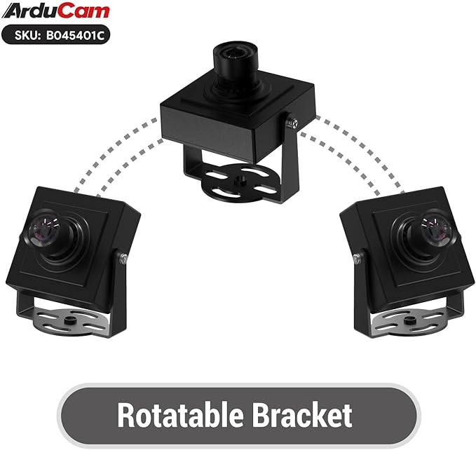 Arducam 5MP HDR USB Camera Module 101°(D) Wide Angle UVC Webcam with M12 Lens for Windows Linux Android and Mac OS