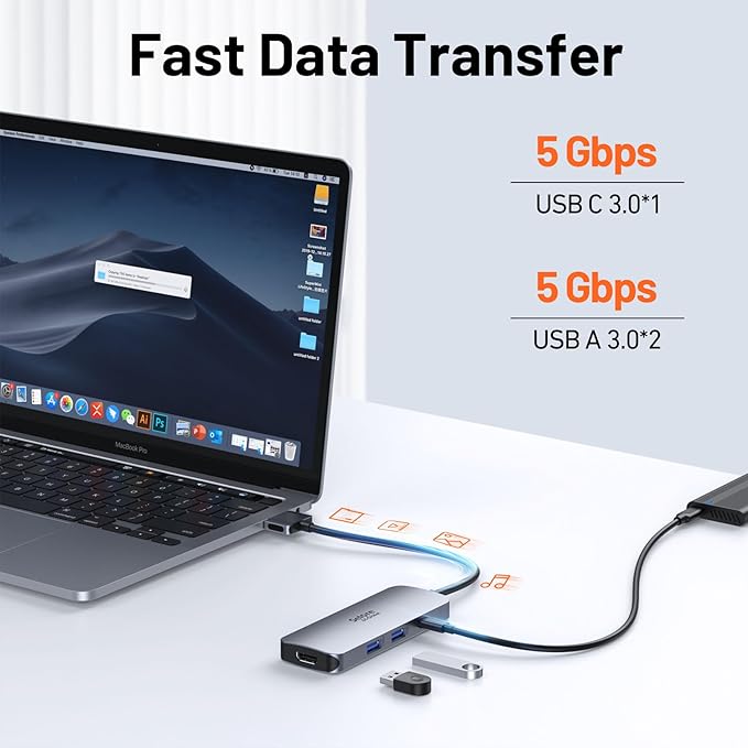 Selore Docking Station for MacBook Pro Air USB C Hub for MacBookDual HDMI Adapter for USB for MacBookDocking Station Dual Monitor for MacBook Pro Air with Dual HDMIUSB C2 USB APDSD/TF Reader