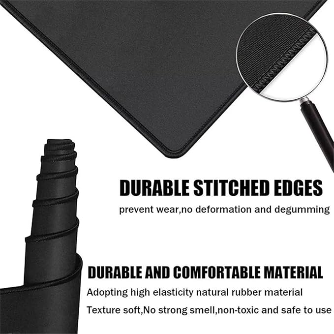 Mouse Pad XXL Boat River Gaming Mousepad 27.5x11.8x0.12 inch Mousepad with Stitched Edgeswith Non-Slip Rubber Base Improved Precision and Speed Waterproof Protector Desk Accessories Gifts L-S691