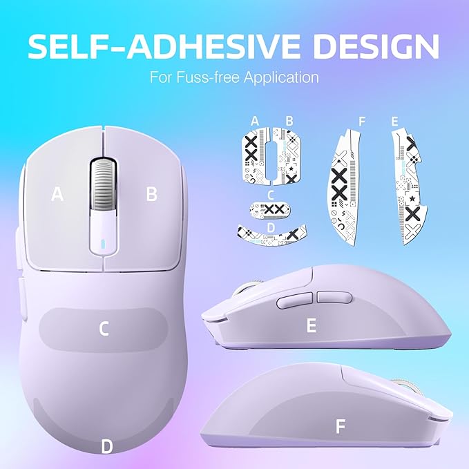 ATTACK SHARK X3 Wireless Gaming Mouse 49g Bluetooth/2.4G/USB-C Ergonomic Computer Mouse PAW3395 26K DPI Sensor 200h Battery Life Programmable Buttons Gaming Accessories for PC/Laptop/Mac