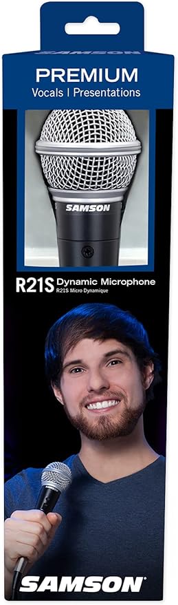 (2) Samson R21S Dynamic Cardiod Handheld Microphone+Mic Clip+Cable+3.5mm adapte (2 Items)