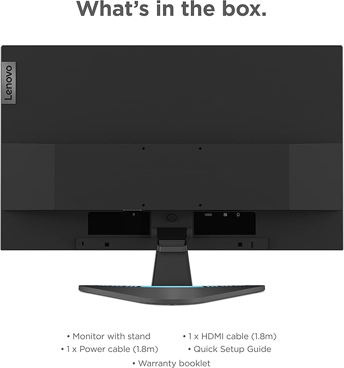 Lenovo G27e-20-2022 - Gaming Monitor - 27 Inch FHD - 100 Hz - AMD FreeSync Premium - Blue Light Certified - Tilt/Height Adjustable Stand - HDMI &amp DP
