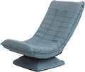 Adjustable Floor Gaming Chair High Back Lazy Sofa Sleeper for Game Recreation Room 360° Swivel Adjustable Backrest Soft Cushion.Blue