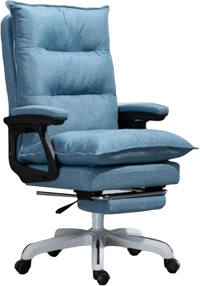 Office Chair Swivel Desk Chair Gaming Chair Blue Big and Tall Office Chair ?Reclining Gaming Chair Home Office Chair Light Grey Fabric Desk Chairs with Armrest Executive Rolling Swivel Task Chair for
