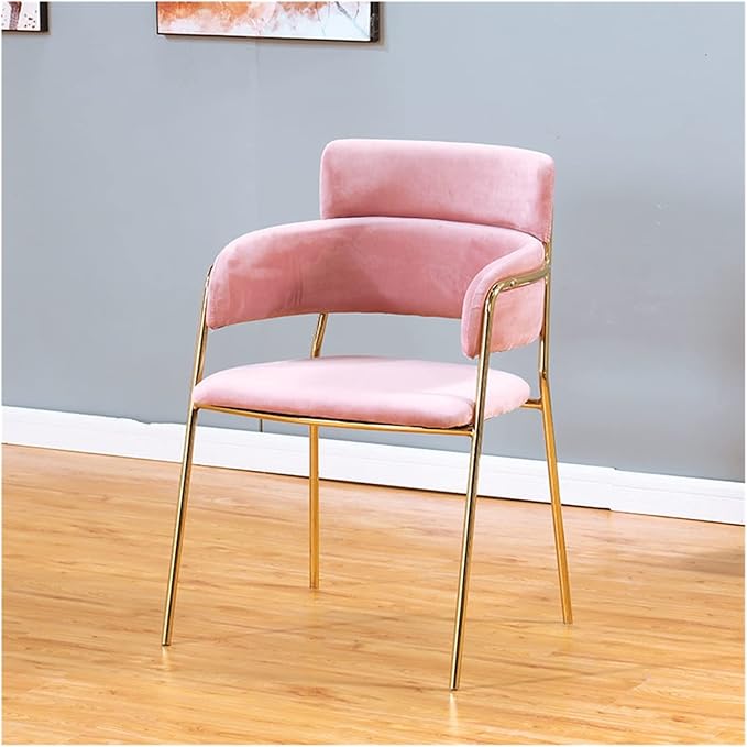 Adjustable Office Computer Chair with Armrest Living Room Chairs Dining Chair for Kitchen Home Furniture Sofa(Blush)