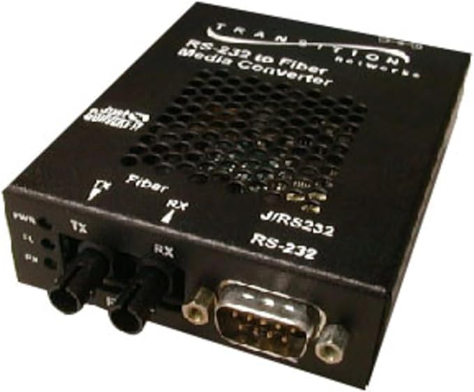 TRANSITION NETWORKS J/RS232-CF-01(SC)-NA / RS232 SA MEDIA CONVERTER DB-9 FEMALE TO 1300NM MMF SC 2KM