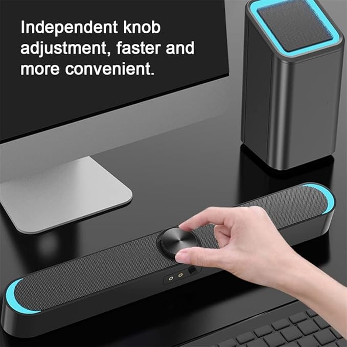 Computer Speakers for Desktop Desktop Computer Speaker 4D Stereo Super Bass Subwoofer Speakers 3.5mm Wired Soundbox USB Powered Speaker