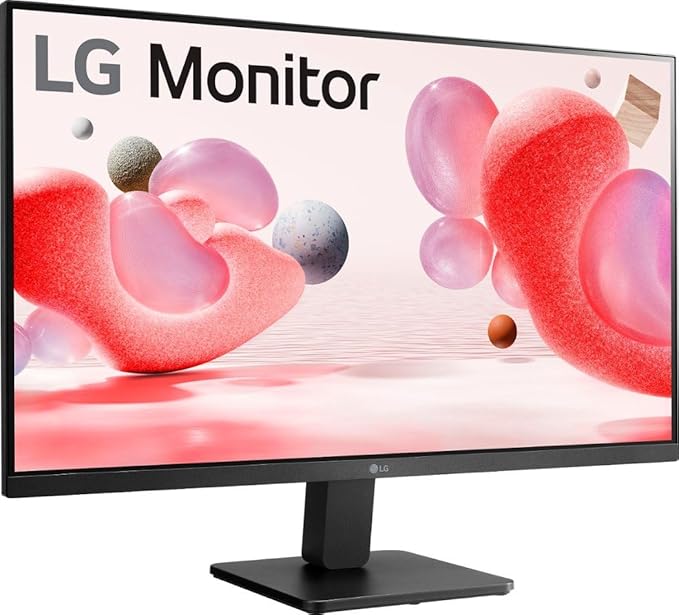 LG 27 inch Monitor FHD (1920 x 1080) IPS Display 100Hz 5ms AMD FreeSync Premium 3-Side Virtually Borderless Design HDMI Black with 5ave HDMI Cable