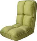 ELEFOCUS Folding Sofa Chair Folding Floor Chair Foldable Computer Chair Easy to Remove and Wash for Bedroom Living Room(Green)