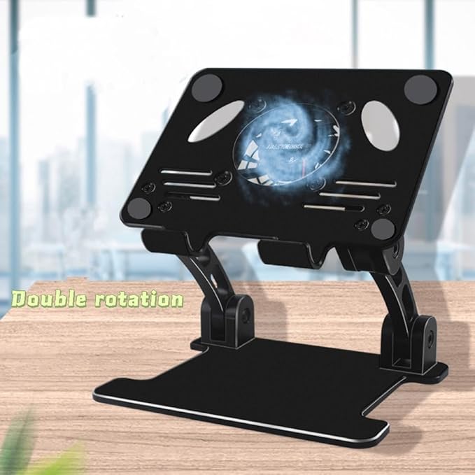 Adjustable Laptop Cooler Radiator Turbo Fan USB Stand Riser for Gaming Notebook