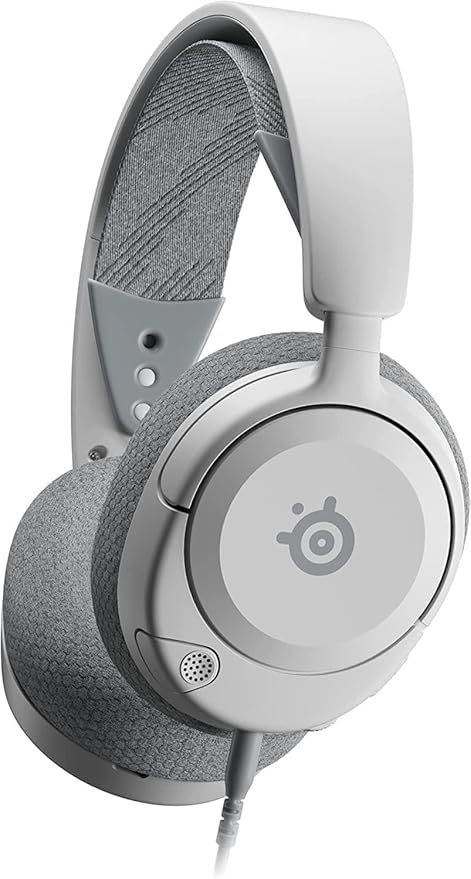 SteelSeries Arctis Nova 1P PS5 Headphones - Gaming Headset - 360° Space Sound - Memory Foam Ear Pads - Noise Cancelling Microphone - Also for PC PS4 Switch Xbox - White