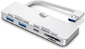 USB 3.0 Hub for iMac (2012-2019) 21.5/27 inch Aluminum Front Port Expander with 3 USB-A Ports and SD/TF Card Reader - Slim Plug and Play Adapter for iMac 5K iMac Pro (Not for M1/M3)