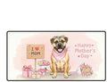 Happy Mother's Day Bullmastiff Love Dog Mom Heart Flower Desk Mat Full Keyboard Mouse Pad Dog Lover Large Mousepad 12004