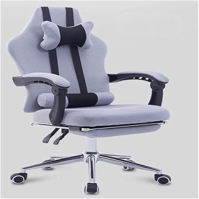 Office Chair Office Chair Ergonomic Recliner Gaming Chair Computer Chair Home Swivel Chair Mesh Seat Office Desk Chair Chair (Color : Gray Size : One Size) Needed