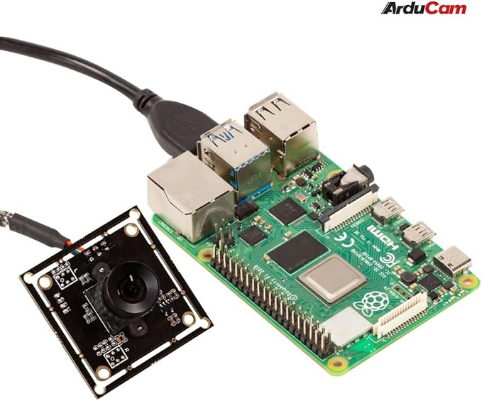 Arducam 100fps Global Shutter Color USB Camera Board 1MP OV9782 UVC Webcam Module with Low Distortion M12 Lens Without Microphones
