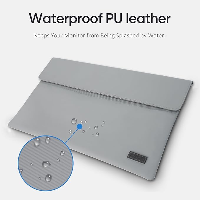 ARZOPA Portable Monitor &amp Sleeve 17.3 103% sRGB FHD Laptop Monitor &amp PU Sleeve Bag Combination