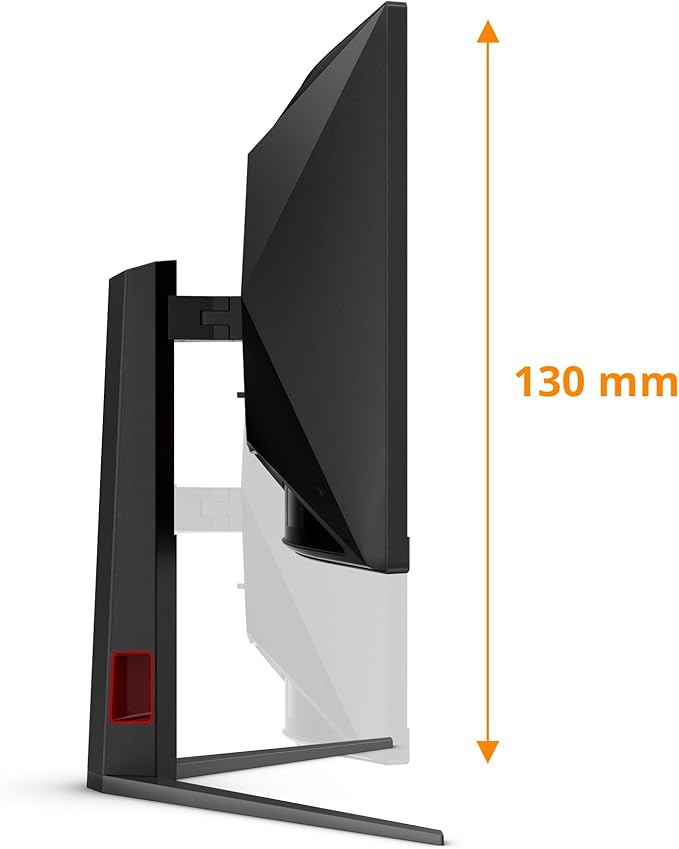 AOC G4 Computer Monitor 86.4 Cm (34) 3440 X 1440 Pixels Wide W129161321 ((34) 3440 X 1440 Pixels Wide Quad Hd Led Black Red) (Renewed)